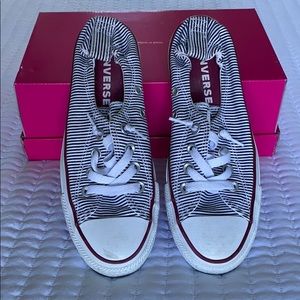 Converse Slide On Striped Sneakers